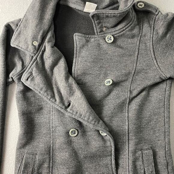 Independent Premium Sweater Jacket Women L Double Breasted Black Cotton Blend - Picture 3 of 9